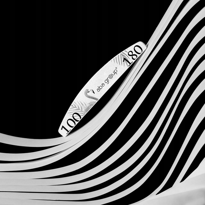 Pilnik do Paznokci Łódka Półksiężyc 100/180 Slim Zestaw 50 szt Aba Group