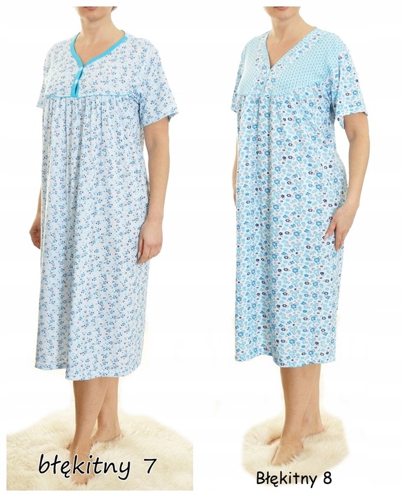 Koszula nocna wygodna PIŻAMA bawełna ELA MEGA PLUS SIZE