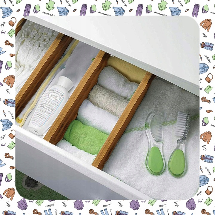 4x ORGANIZER DO SZUFLADY SZUFLAD PRZEGRÓDKA SEPARATOR PRZEGRODY