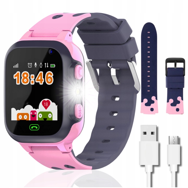 SMARTWATCH ZEGAREK DLA DZIECI MENU PL SIM APARAT GRY ODTWARZACZ MUZYKI 2024