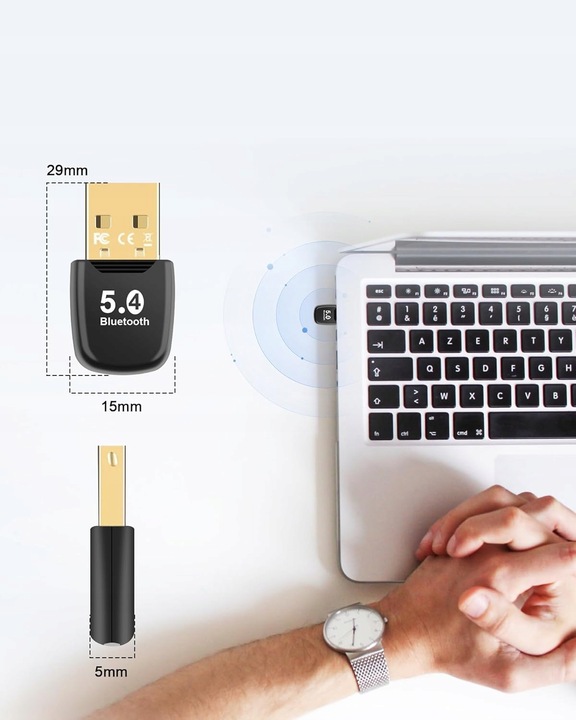 Adapter Bluetooth 5.4 USB do Komputera PC DONGLE SOUNIX