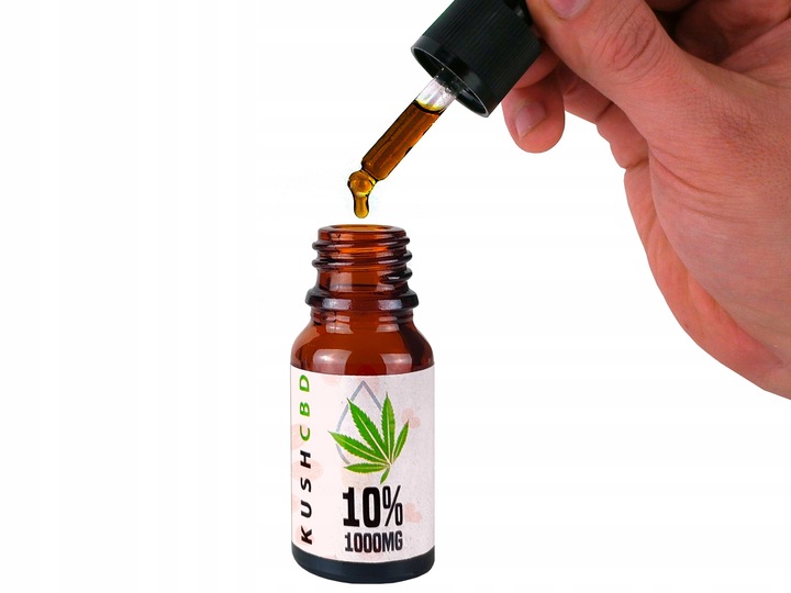 Olejek KONOPNY CBD 10% | dla PSA & KOTA | olej z ŁOSOSIA Omega-3 | 10ml