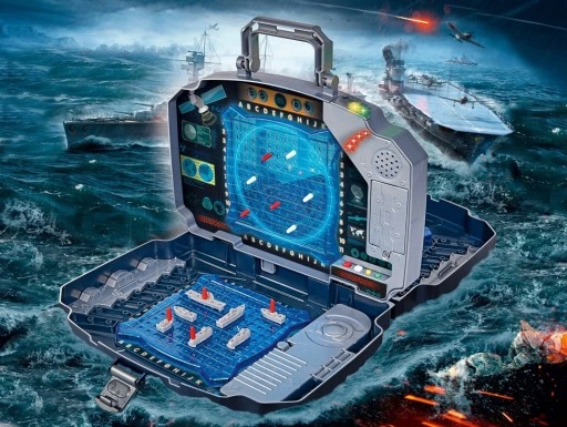 ELEKTRONICZNA GRA W STATKI OKRĘTY W WALIZCE SIMBA