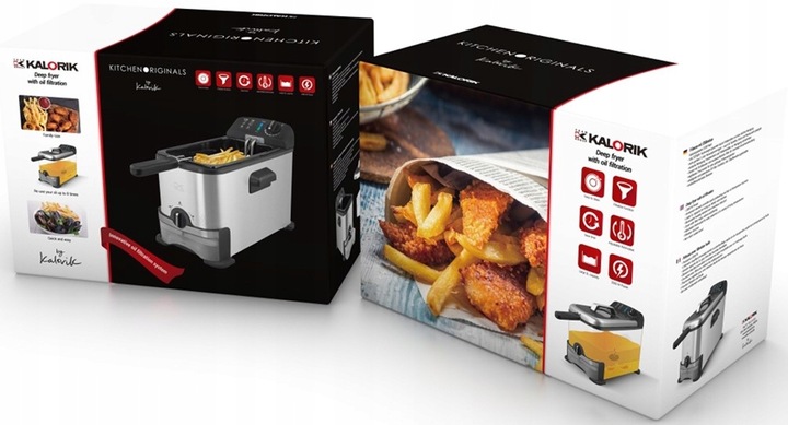 FRYTKOWNICA TRADYCYJNA OLEJOWA 3L FILTR OLEJU FRYTOWNICA TERMOSTAT