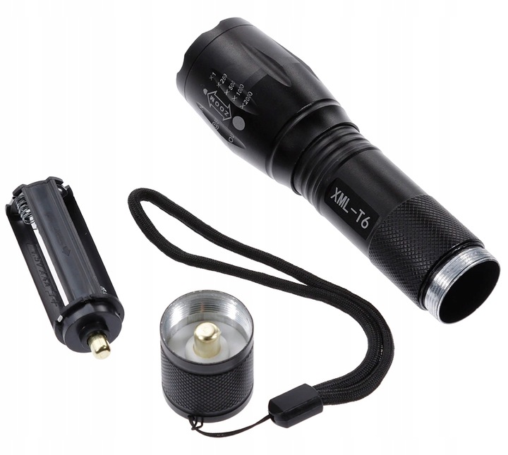 LATARKA TAKTYCZNA WOJSKOWA CREE XM-L T6 ŁADOWARKA