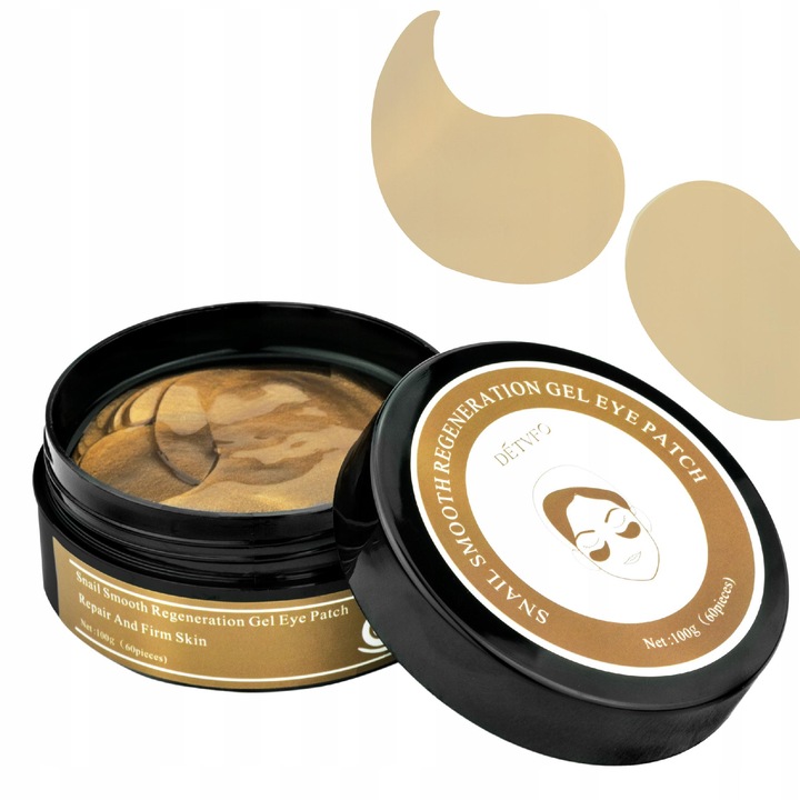 Płatki HYDROŻELOWE pod oczy MASECZKA ze ŚLUZEM ŚLIMAKA brąz 100g