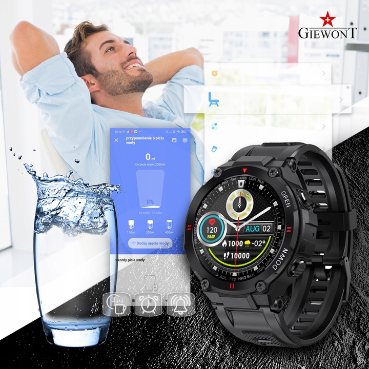 SMARTWATCH ZEGAREK na KOMUNIĘ dla Chłopca + Torebka ROZMOWY SMS GW430
