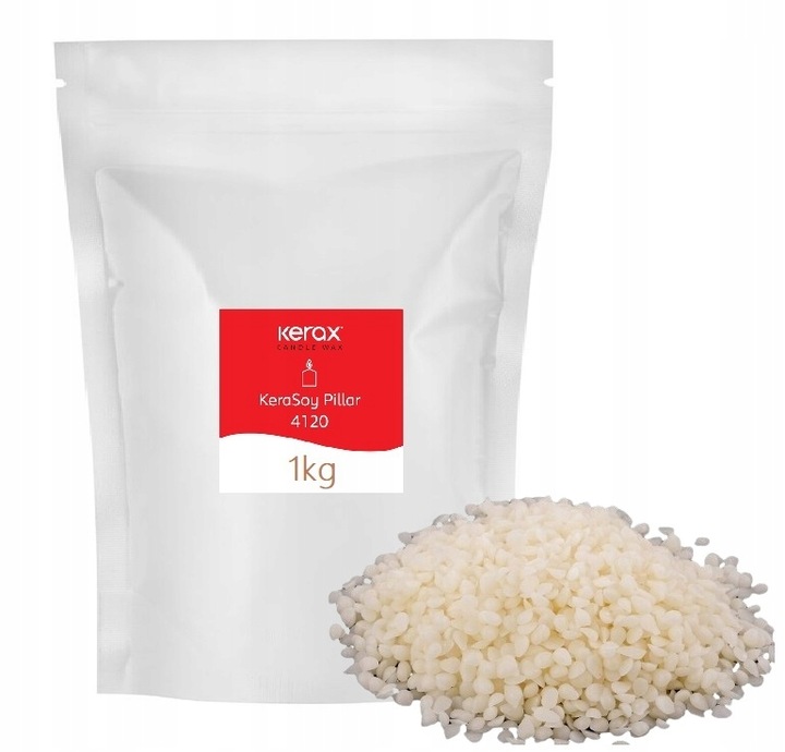 Wosk sojowy PILLAR twardy do świec wolnostojących naturalny pastylki 1 kg