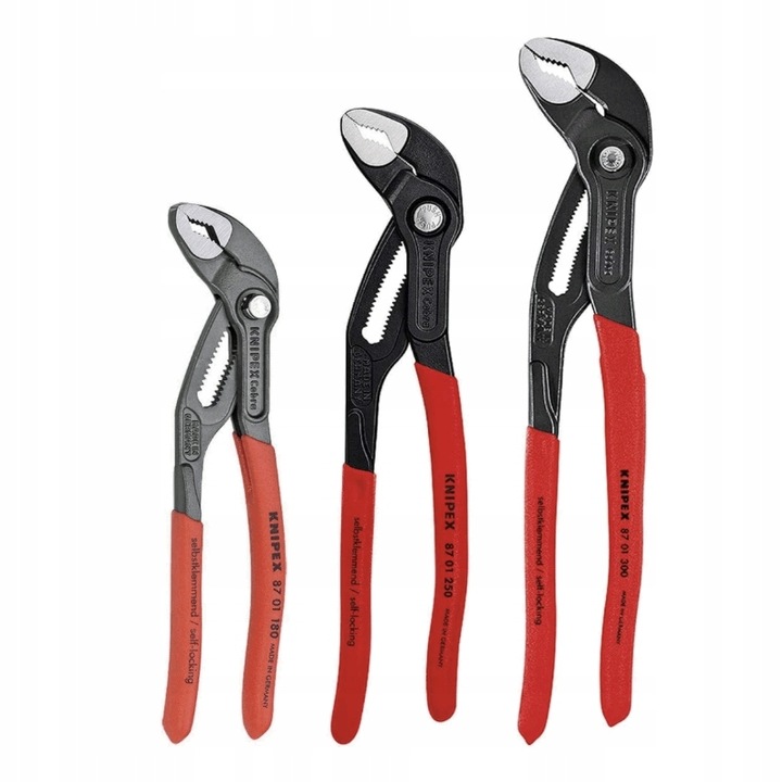 KNIPEX Cobra 3 szt Szczypce do rur 00 20 09 V02