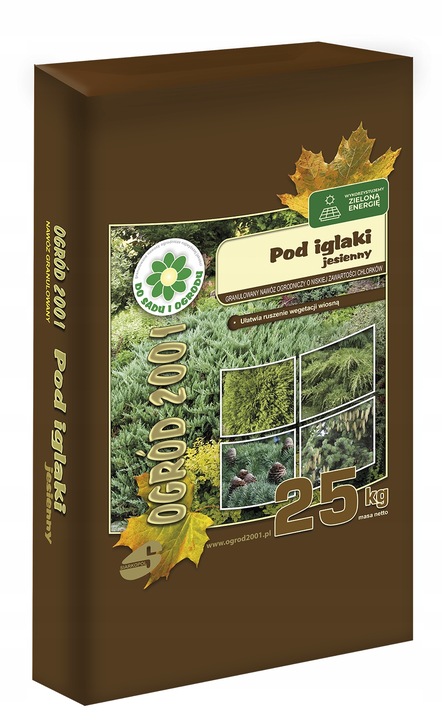 Siarkopol Jesienny Nawóz Pod Iglaki 25KG Bez Azotu Chroni Przed Mrozem