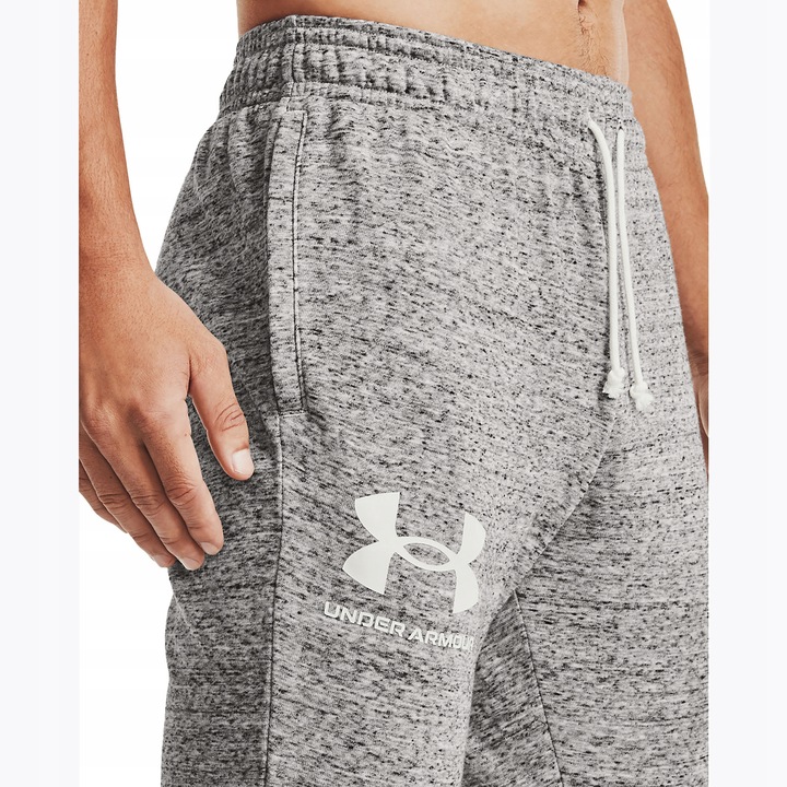 Spodnie męskie Under Armour Ua Rival Terry Jogger grey/melange M