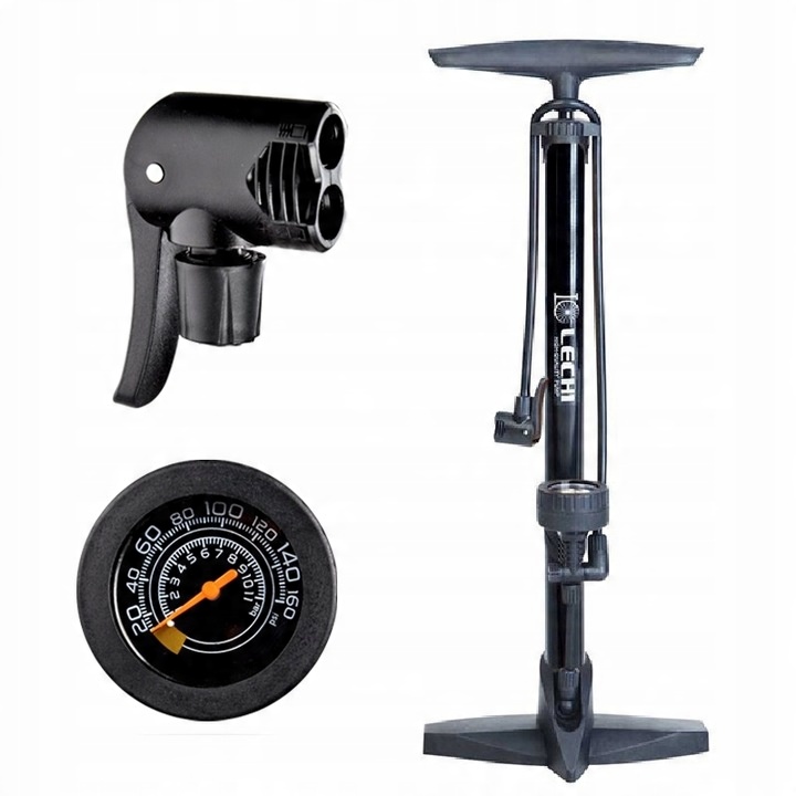 POMPKA ROWEROWA Z MANOMETREM DO ROWERU SAMOCHODOWA AV FV SV WARSZTATOWA