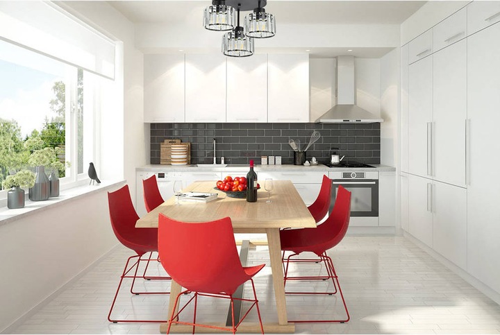 Lampa Sufitowa LX- 1338 Czarna 3x E27 LEDLUX