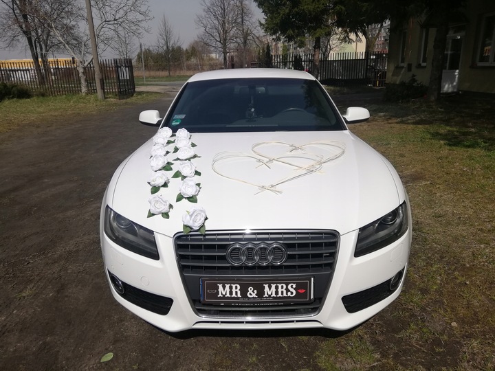 DEKORACJA NA AUTO ŚLUBNE, OZDOBY NA SAMOCHÓD