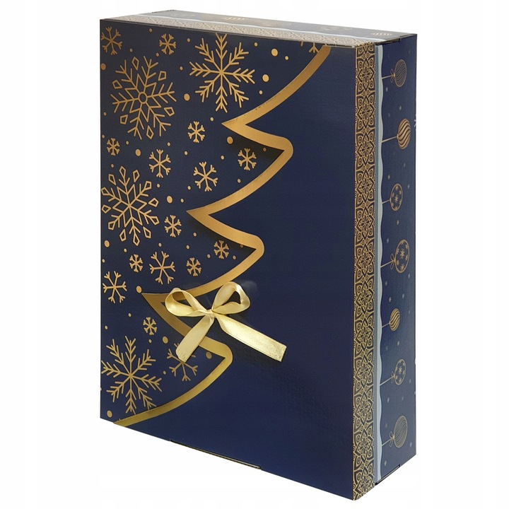 35x25x10 CM PUDEŁKO PREZENTOWE REKLAMOWE ŚWIĄTECZNE CHOINKA GRATIS 1605 C