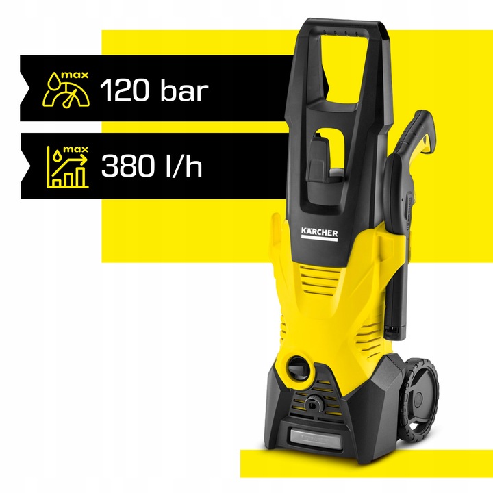 Myjka ciśnieniowa Karcher K3 120 bar do kostki brukowej samochodu