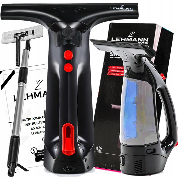 MYJKA DO OKIEN SZYB LUSTER BLATÓW AKUMULATOROWA POZIOME MYCIE