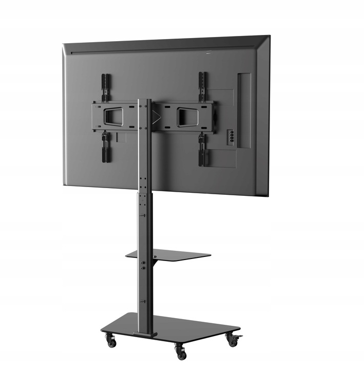 Stojak podlogowy TV na kółkach mobilny 32 40 43 48 50 55 58 65 cali