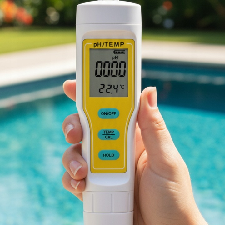 Miernik pH metr tester bufory wody ATC temperatura akwarium kompensacja