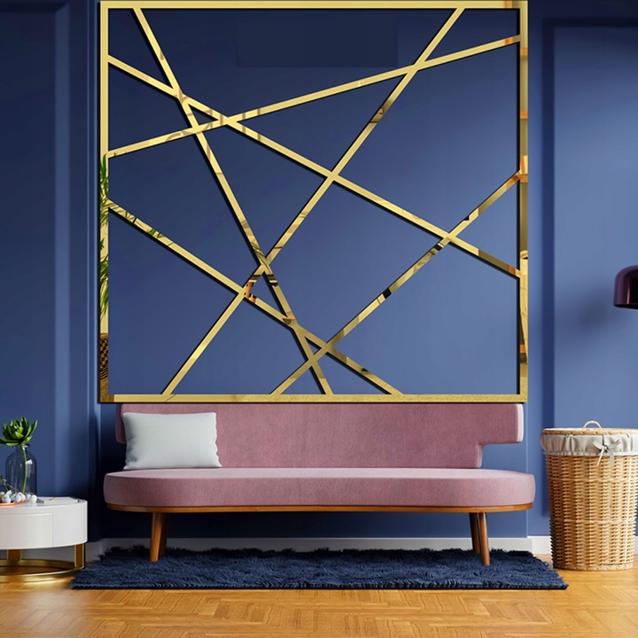 Listwa Dekoracyjna SAMOPRZYLEPNA Złota POŁYSK Taśma Ozdobna 2cm x 2,44m