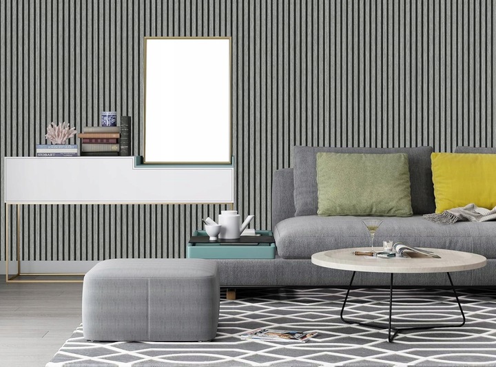 TAPETA LAMEL PANELE ŚCIENNE DREWNIANE 3D WINYLOWA IMITACJA DESKI 45cm x 10m