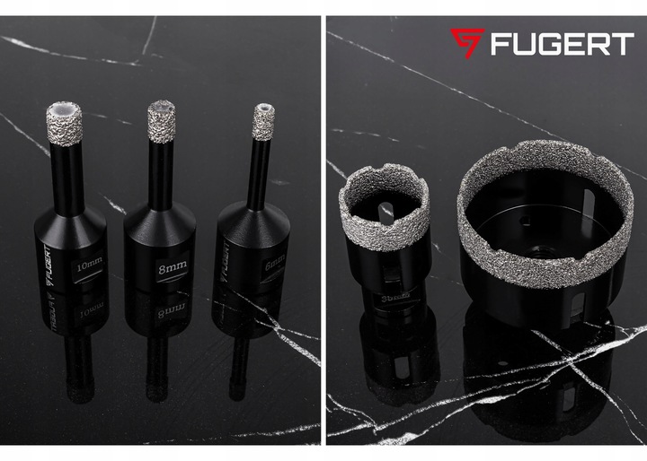 OTWORNICA DIAMENTOWA DO GRESU WIERTŁO ZESTAW OTWORNIC M14 6-68MM +