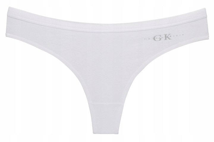 Majtki stringi damskie bawełniane GK zestaw gładkie z napisem