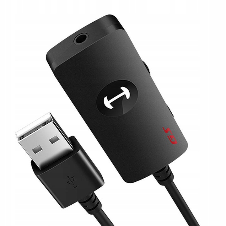 EDIFIER KOMPATYBILNA ZEWNĘTRZNA KARTA DŹWIĘKOWA GS01 USB-A 1.2M CZARNA