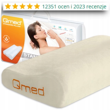 Poduszka ortopedyczna pod głowę do spania Profilowana MEMORY FOAM