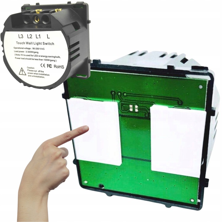 Wkład Moduł Włącznik Dotykowy Włącznika Dotykowego Światła Podwójny