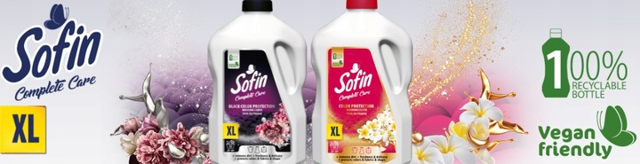SOFIN Płyn do Prania Color Black Ochrona Kolorów i Tkanin 2 x 2,5l 100 prań