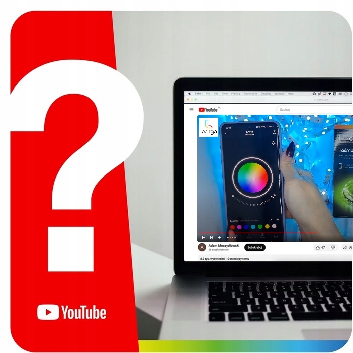 Taśma LED 6M RGB 5050 WiFi PILOT APLIKACJA TUYA ZESTAW MUZYKA TIMER