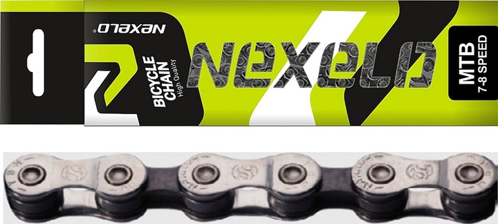 Łańcuch rowerowy 7 8 rzędowy 116 ogniw do roweru MTB 1/2x3/32 nowy