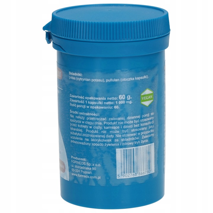 FORMEDS BICAPS POTASSIUM CYTRYNIAN POTASU 1000 MG