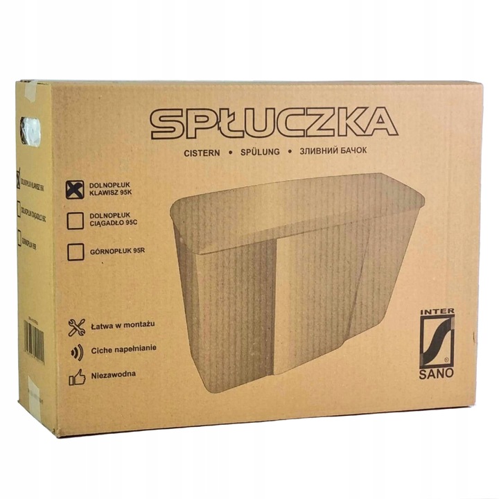 SPŁUCZKA do WC DOLNOPŁUK START STOP KOMPAKT Zawór Spustowy i