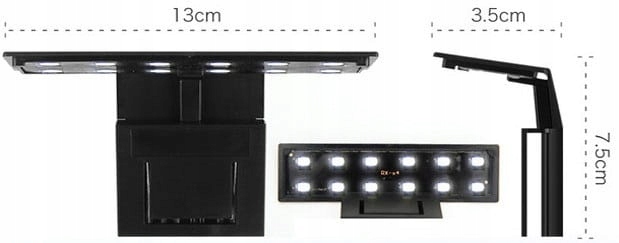 Jeneca X3 Lampa Led Do Akwarium 6W Oświetlenie Super Slim Cienka Nowoczesna