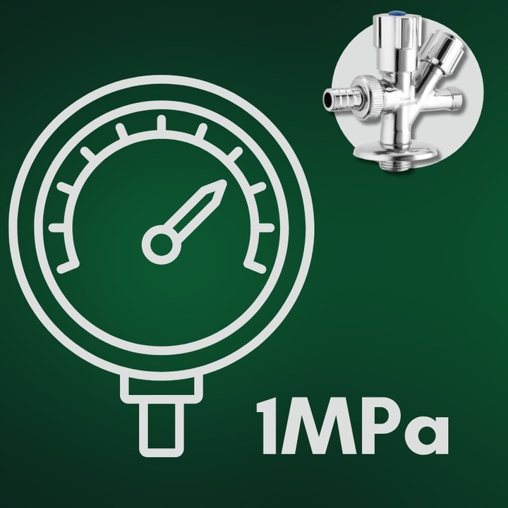 ZAWÓR KUREK KOMBI KOMBINOWANY DO BATERII PRALKI ZMYWARKI KĄTOWY 1/2x3/8x3/4