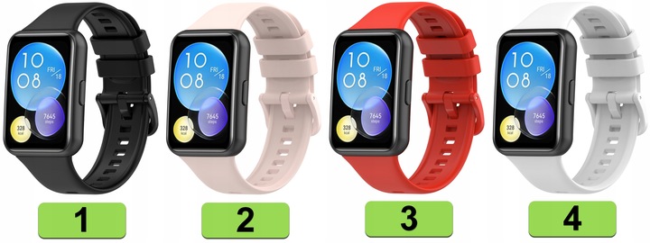 ZESTAW 3 PASKÓW PASEK OPASKA BRANSOLETA DO HUAWEI WATCH FIT 2 |DUŻO KOLORÓW