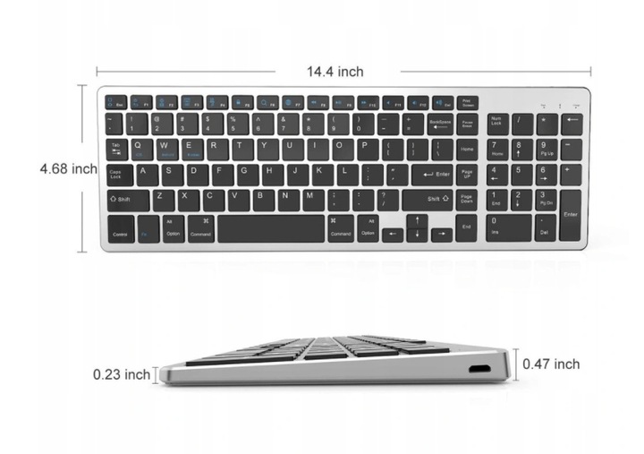 BEZPRZEWODOWA KLAWIATURA BLUETOOTH MAC WINDOWS iOS