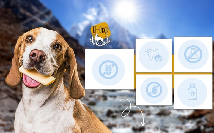 Ser himalajski M / 60-79g Gryzak zdrowy przysmak dla psa serek 13-14 cm