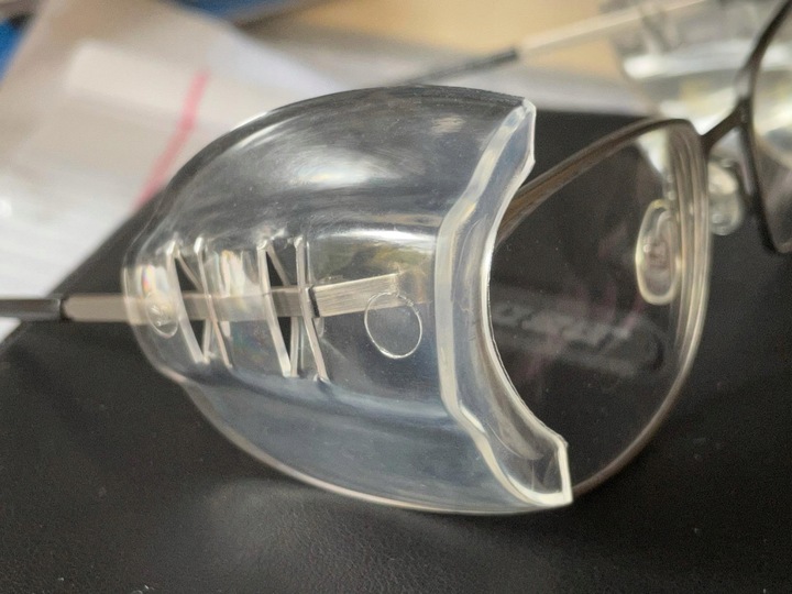 Osłony Boczne Nakładki Do Okularów Ochronnych Przezroczyste Miękkie 6