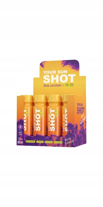 Your Sun Shot Vit. D3 12x80ml solarium do opalania