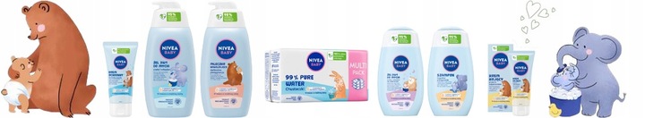 NIVEA BABY Chusteczki nawilżane Biodegradowalne Soft & Cream 8 x 57 szt.