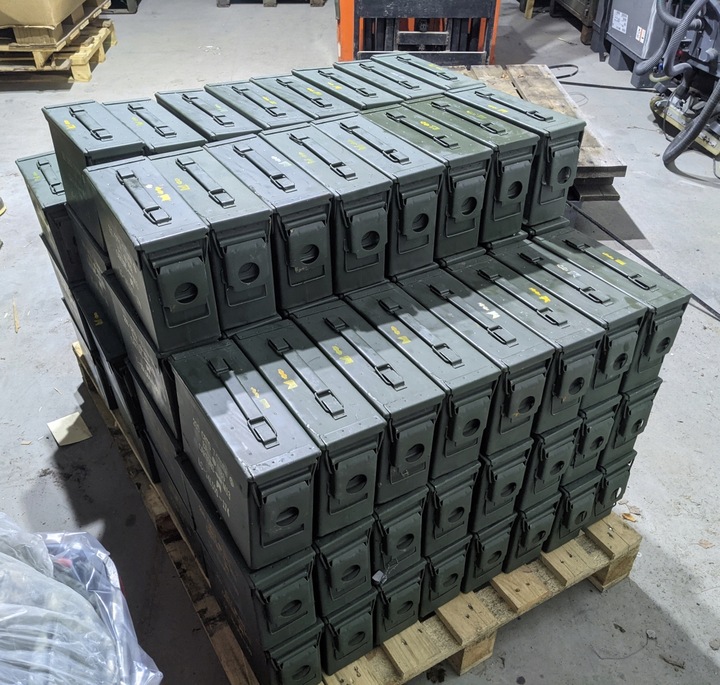 skrzynka METALOWA hermetyczna oryg. US Army ammoBOX M19A1