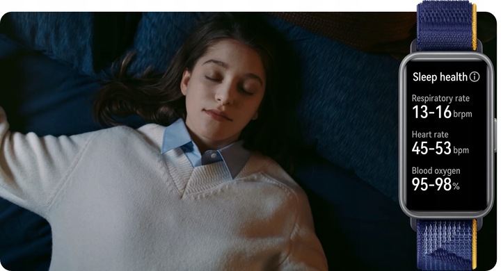 HUAWEI BAND 9 Smartwatch Monitorowanie tętna podczas snu Polski Biały