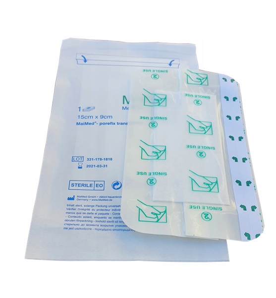 OPATRUNEK NA RANY JAŁOWY HYPOALERGICZNY Z WKŁADEM CHŁONNYM 15X9cm 25szt