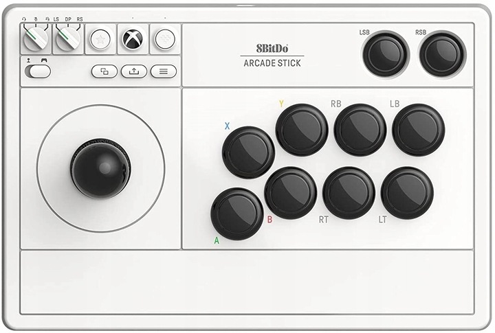 8BitDo Arcade Stick White Joystick Xbox One X|S PC