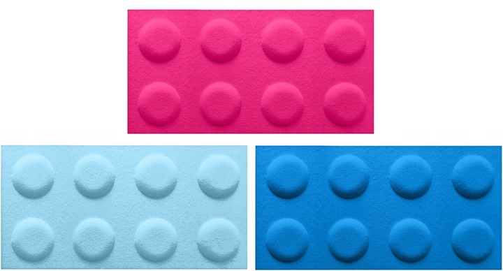 PANELE ŚCIENNE MIĘKIKE KLOCKI FILCOWE 60X30 SOFT