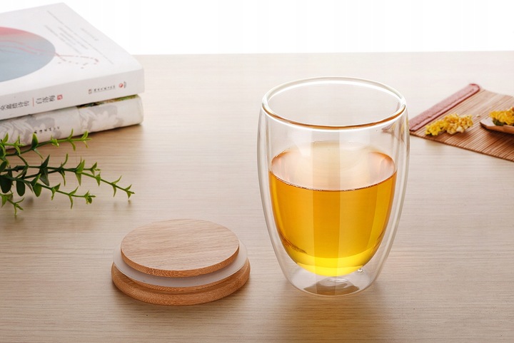 SZKLANKI DO KAWY ZESTAW SZKLANEK DO LATTE TERMICZNE 350ML KUBKI DO HERBATY