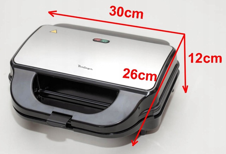 Gofrownica Toster Grill - Opiekacz 3 w 1 | MAX2100W | marmurkowe